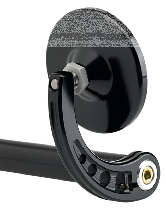 JM Bar-End Mirror 3-1/4" Stem C Black (ES)
