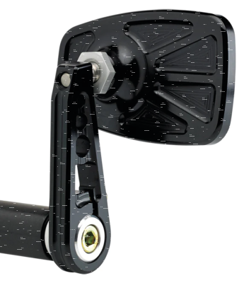 JM Bar-End Mirror Cafe Stem D Black (ES)