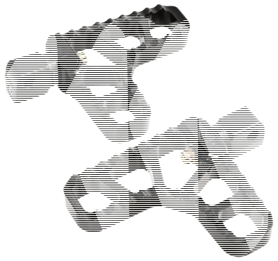 JM PA Heel Pegs Serr. Blk Scout15-Up (ES)