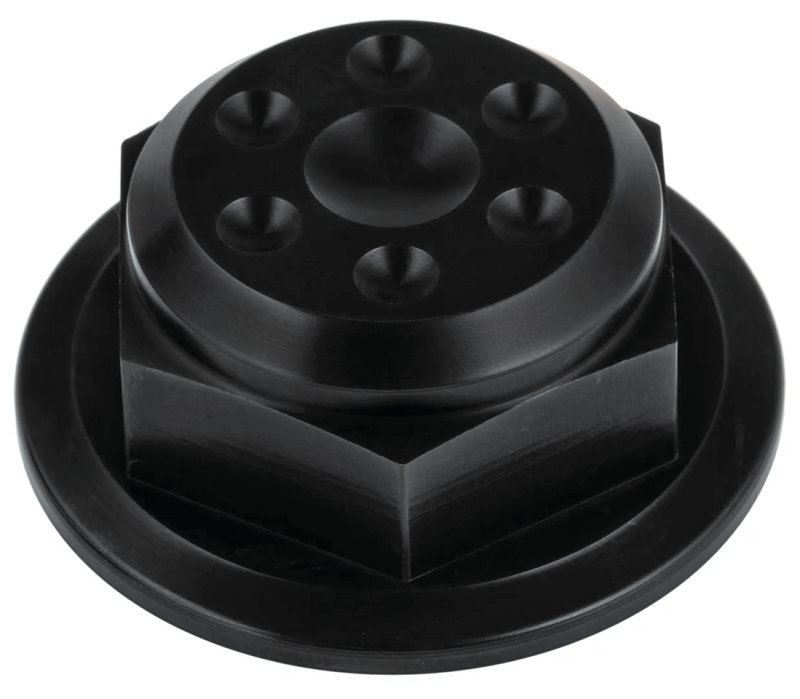 JM Steering Stem Nut Black Indian 14-Up (ES)