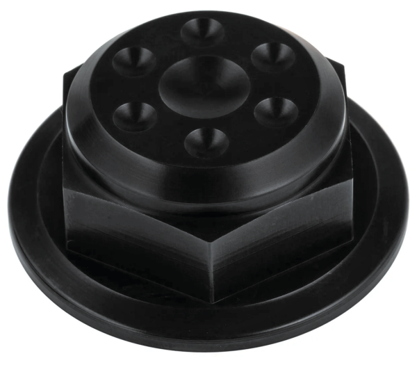 JM Steering Stem Nut Black Indian 14-Up (ES)