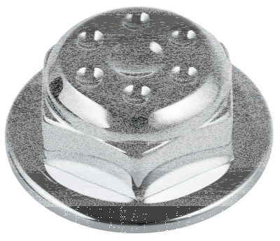 JM Steering Stem Nut Chrome Indian 14-Up (ES)