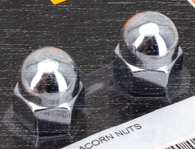 CHROME ACORN NUTS 7/16-14 UNC, EACH (ES)