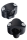 Black 1.5" High risers for 1.25" bars (ES)