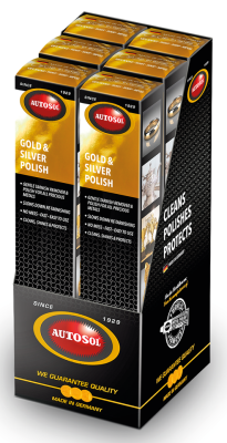 6pck Autosol Gold & Silver Polish 75ml (ES)