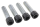 Foot Pegs DR Bolts Matt Blk ST18-Up (ES)