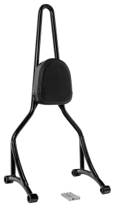 Tall Sissybar + Pad Black FXBB18-Up