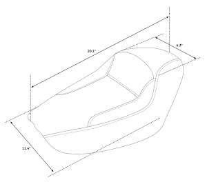 Solo Style 1 Seat Black XL10-22 (ES)