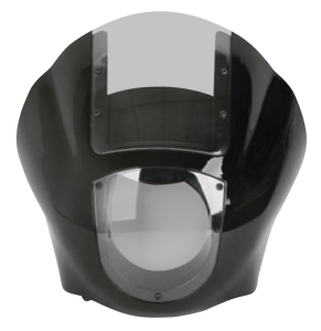 Quarter Fairing Gloss Black Clear Screen