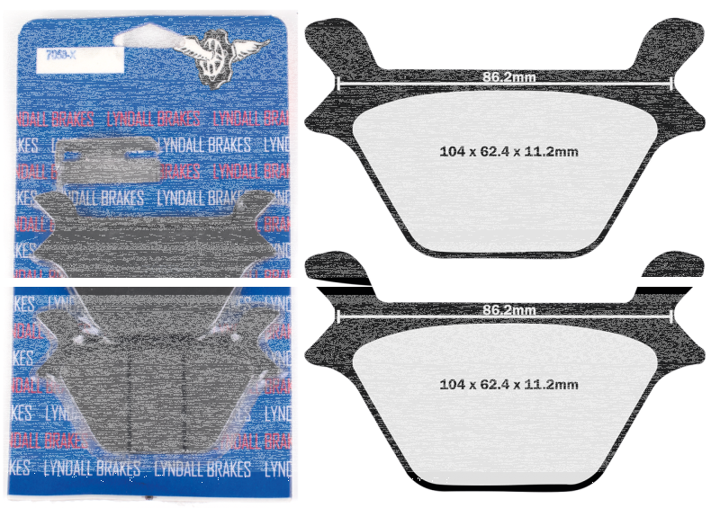 Rear Pads Xtreme FXR/F*ST/XL/FXD87-99 (ES)