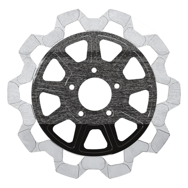 FR Bow-Tie 11.8"x5mm BL/MF 9-Spoke (ES)