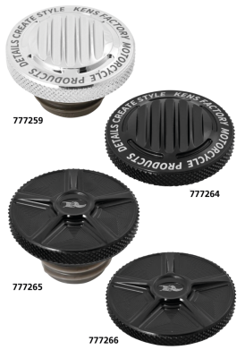 Next Level Chrome Finned Gas Cap 96-Up (ES)