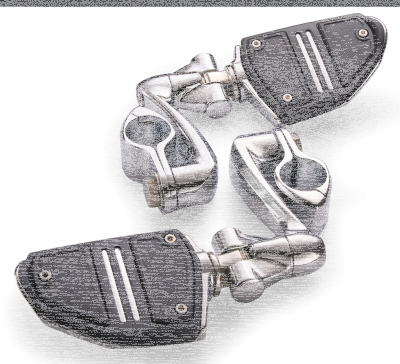 Twin Rail HW Pegs Ext. Chr Male Mounts (ES)