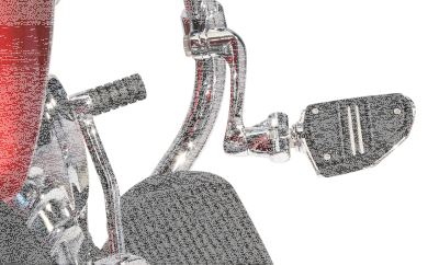 Twin Rail HW Pegs Ext. Chr Male Mounts (ES)
