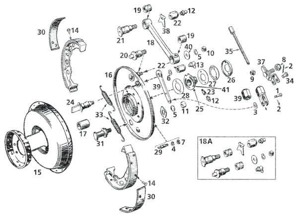 Stud set stabilizer cover w/nut front br (ES)