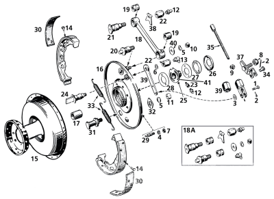 Stud set stabilizer cover w/nut front br (ES)