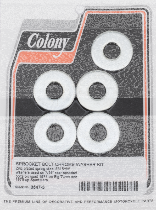 Sprocket Bolt Washer Kit BT73-up XL79-up (ES)