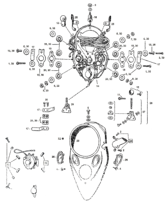 10Pck, bulb large 6V 1936-46 dash (ES)