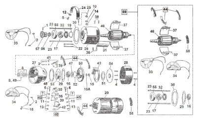 Positive brush holder, 32E Generator (ES)