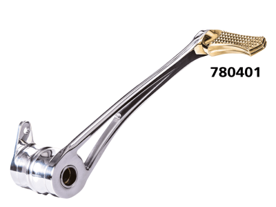 DMND BRKE ARM POLISH+BRSS PEG FLH/T14-UP