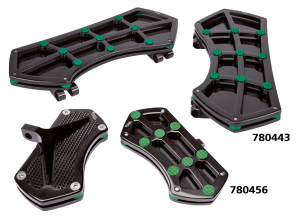 DIAMOND FR FLRBRD BLK W/ GEMS GREEN