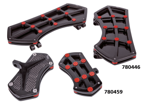 DIAMOND FR FLRBRD BLK W/ GEMS RED