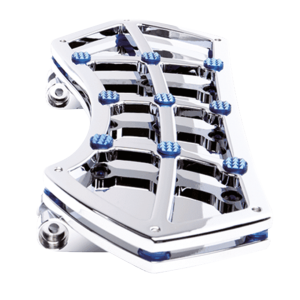 DIAMOND FR FLRBRD CHR W/ GEMS BLUE