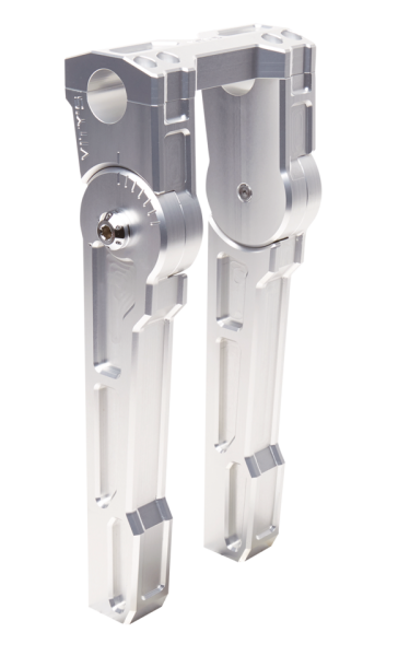 Adjustable 10" riser set silver (ES)