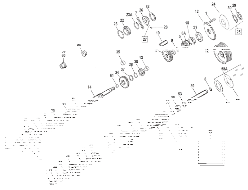 Low, 3-speed and reverse 35762-39 (ES)