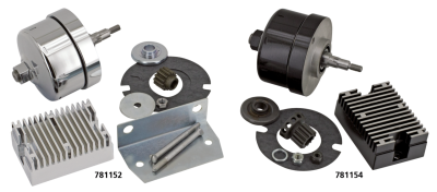 Alternator conversion kit BT41-69 Chrome (ES)