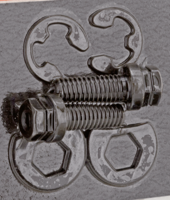 Black Exhaust lock bolt kit BT66-84 (ES)