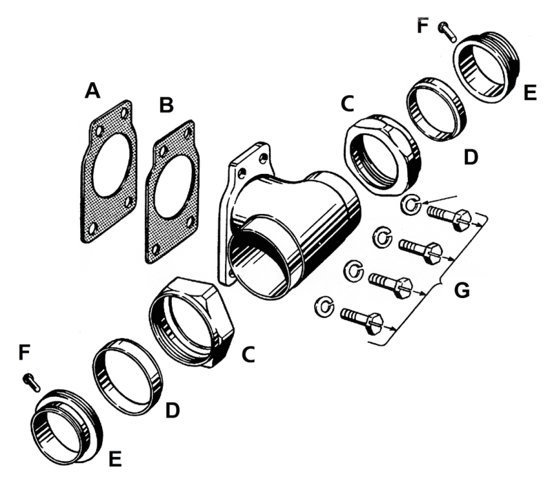 COLONY intake manfold nuts OHV40-54 Park (ES)