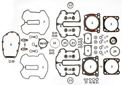 10Pck O-ring Breather Ass M-8 (ES)