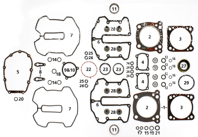 25Pck O-Ring Coolant Manifold M-8 (ES)