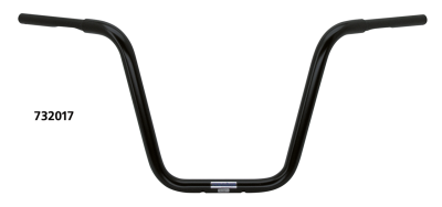 TBW Apehanger 1-1/4" 40cm 3 hole Black (ES)