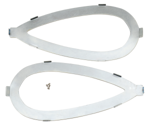 Pair tank name plate brackets