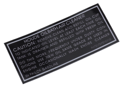 Transfer round HOUDE oil bath cleaner