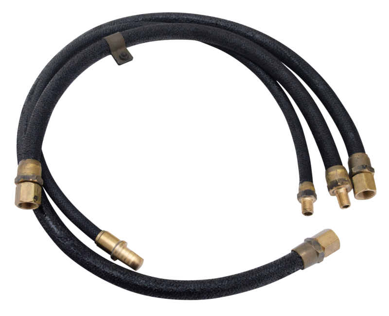 Oil lines flexible WLC black set of 3 (ES)