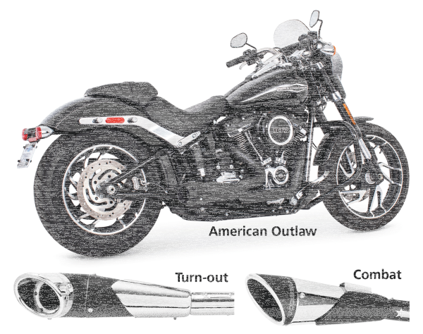 US OUTLAW LOW 2-1 COMBO BLK F*ST86-17 (ES)
