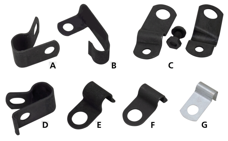 Blk Speedo Cable Clamp OEM #67076-41 (ES)