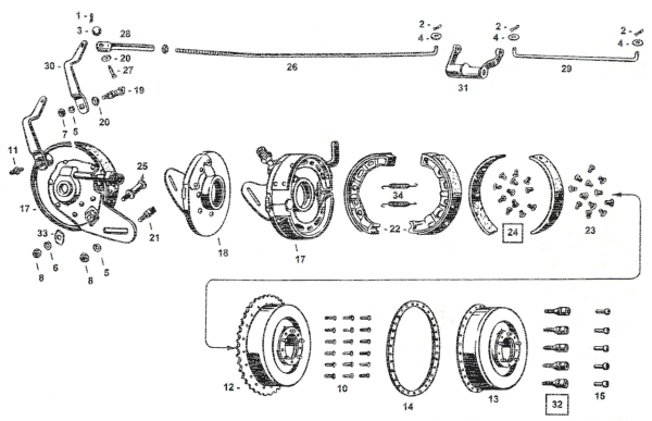 Brake Side Cover Black WL37-52 (ES)