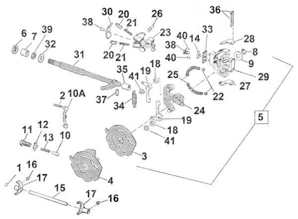 Pawl carrier XL74-84, BT79-86 (ES)
