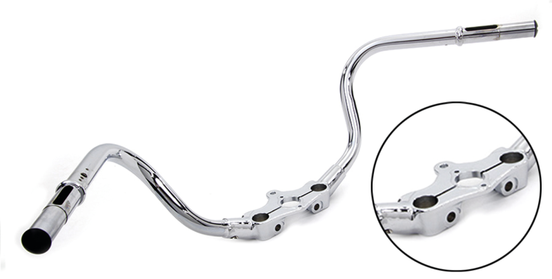 Speedster Inline Handlebar Chrome 36-45 (ES)