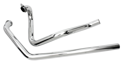 True Dual Exhaust Headers Chrome FL70-84