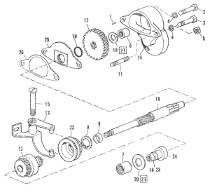 5Pck Starter Housing stud (ES)