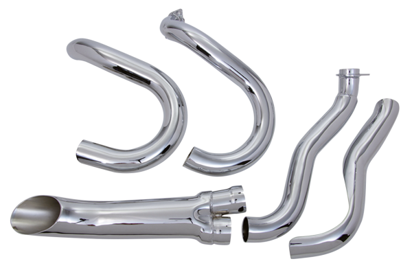 Chrome open 2:1 exhaust BT70-84 (ES)