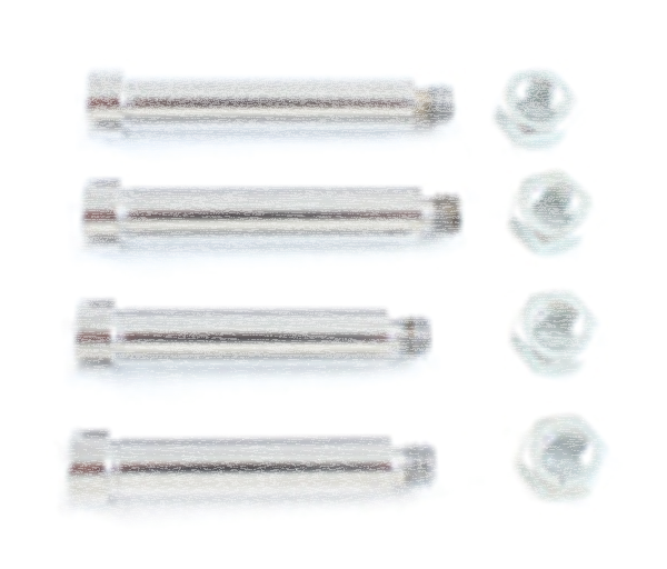 Shoulder bolts FR brake caliper, chrome (ES)