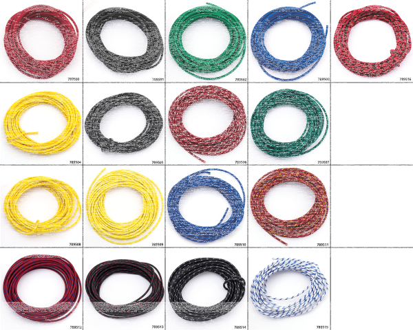 Cloth covered wire pure yellow 25ft (ES)