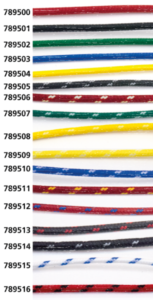 Cloth covered wire black/white 25ft (ES)