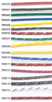 Cloth covered wire black/white 25ft (ES)